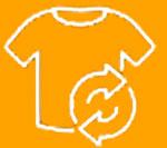 T-shirt recycle icon